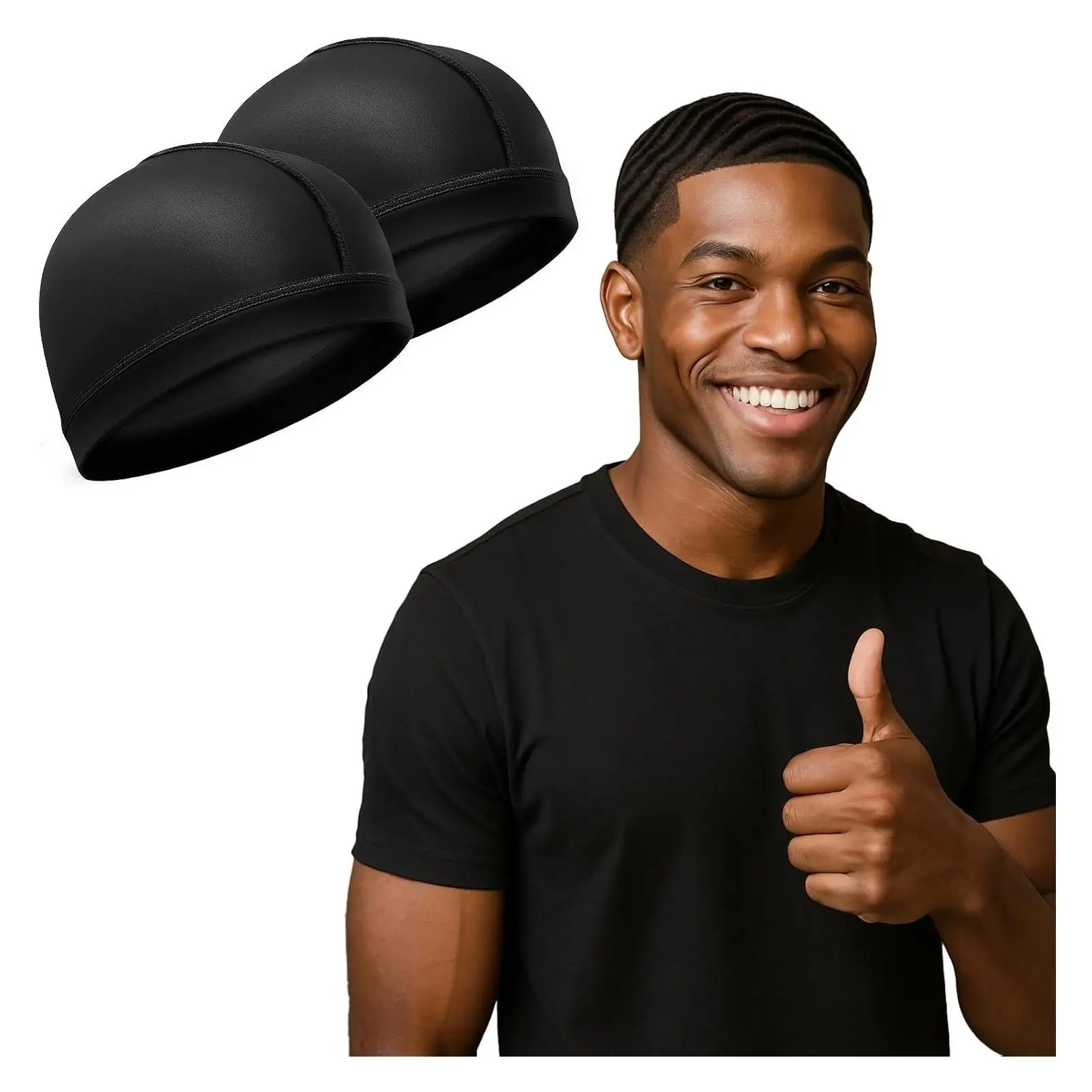 Super Elastic Wave Cap, Compression Stocking Cap for 360 540 720 WavesGift