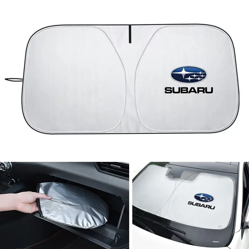 Car Sunshade Windshield Sun Shade Visor Cover UV Protection Shield Foldable For Subaru Forester XV STI Legacy BRZ Crosstrek Ascent Auto Accessories