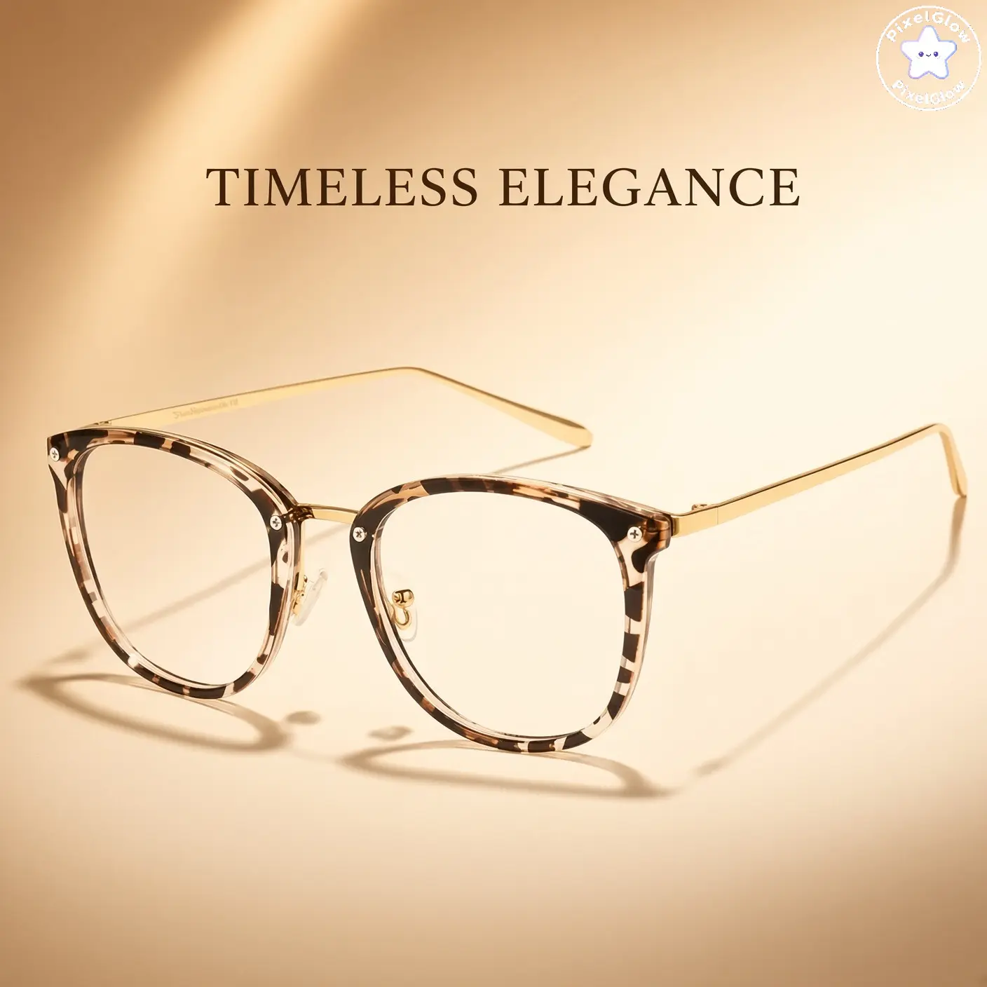 Unisex Blue Light Eyeglasses - Square Full Rim, Lightweight Cat Eye Frame Square Fashion Glasses for Office, Gaming Use