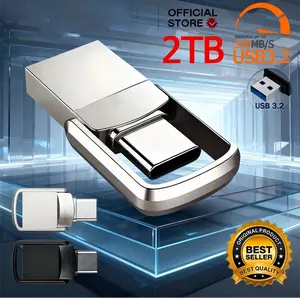 USB Adapter Flash Drive 2TB 3.2 Type C PenDrive Memory Stick 2TB Pen Drive Flash Disk for PC Smartphone Storage U Disk
