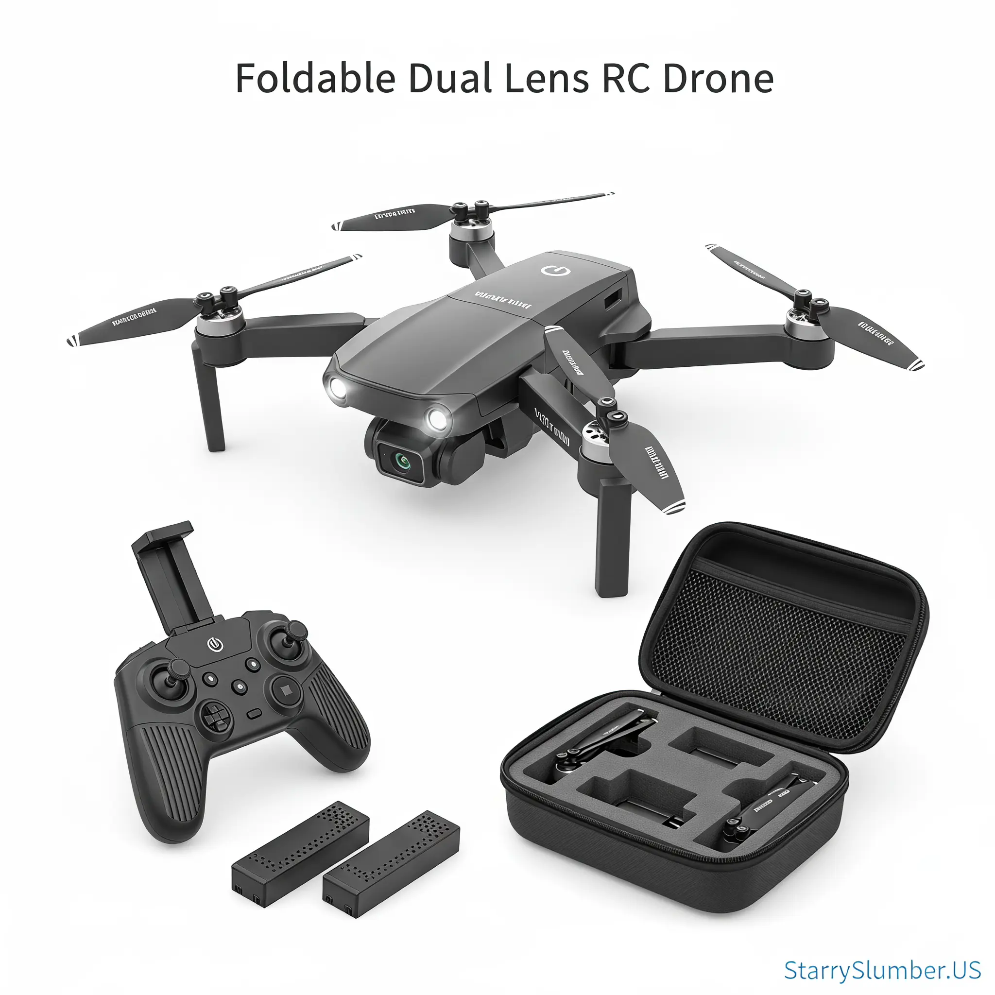 V13 RC Drone 6K HD Dual Camera WiFi FPV Foldable Quadcopter Camera Drone ,2 Battery.Logistics Is Randomly Sent By UPS,USPS,FEDEX