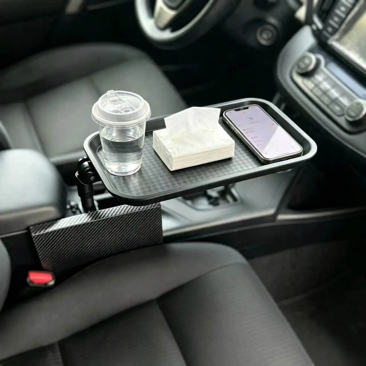 Car Multifunctional Cup Holder, Car Tray for Drinks and Tea Cups, Smart Expandable Storage Rack, Small Dashboard Organizer