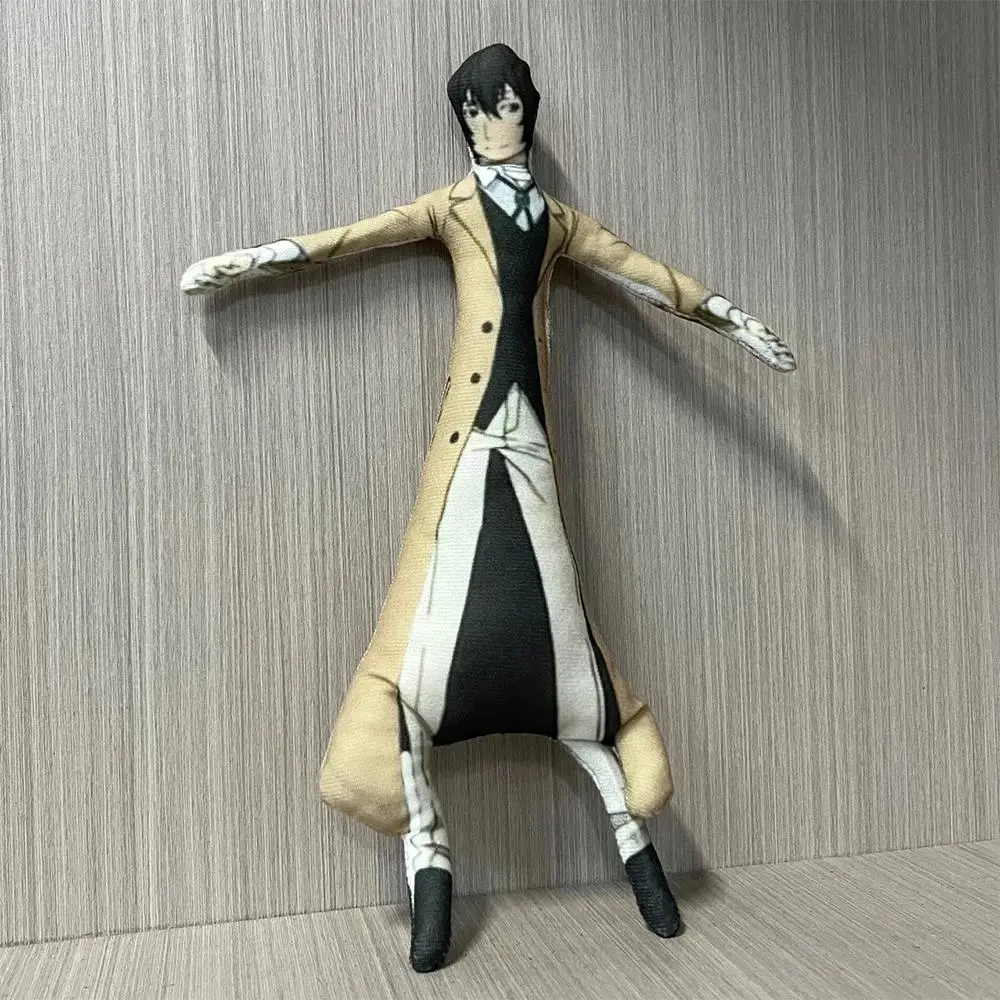 Anime Nakahara Chuuya & Dazai Osamu Plush Stuffed Dolls - Slender Twistable Huggable Collectible Figures, Polypropylene Unique Abstract Design Toys, Cuddly Gift for Room Decoration