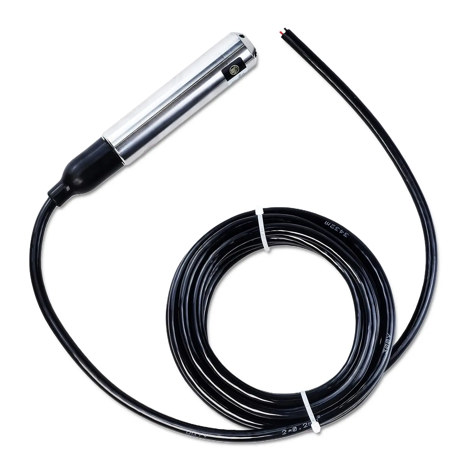 Submersible Level Transmitter, Liquid Water Level Transmitter Sensor | 5M  Detect Controller Float   Transmitter, 4-20MA Stainless Steel Liquid Level Sensor for Pump Water 0-5M