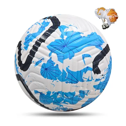 Size 5 Durable PU Leather Soccer Ball Set, Soccer Equipment, Machine Stitched Training & Entertainment Football, Perfect Gift for Boys Men
