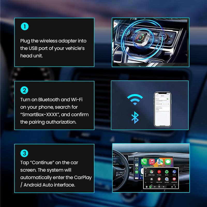 2026 Wireless carplay Adapter for iPhone/Android - Fast Connection,No Latency,Hands-Free Call wireless adapter Electronic Charger carplay dongle 2026 Wireless carplay Adapter for iPhone/Android - Fast Connection,No Latency,Hands-Free Call wireless adapter Electronic Charger carplay dongle
