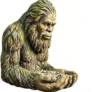 Bigfoot Bird Feeder, Funny Hanging Waterproof Tree-Mounted Outdoor Sculpture with Hidden Hook, Bird Feeder for Courtyard, Garden Art & Decor