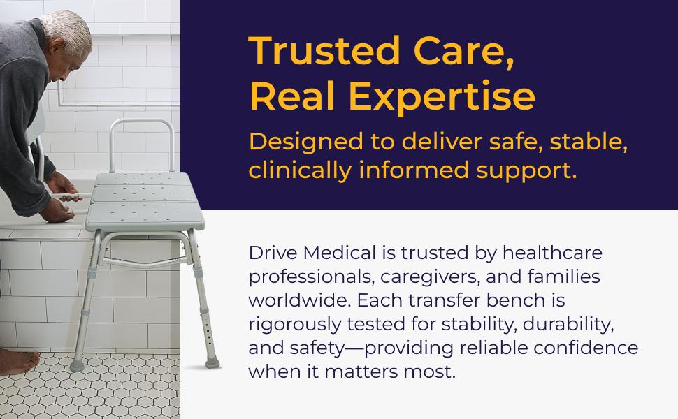 Tub Transfer Bench for -, Independent Bathing Aid - Bench - Sturdy Aluminum Construction - Comfortable Backrest - 350 Lb Capacity