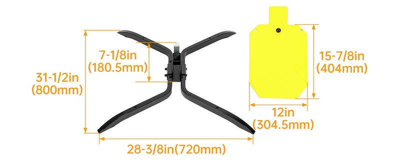 Target Stand System NP550 Steel 3/8"x 12"x 20" Shooting Silhouette Target steel tip dart Tactical Equipment Survival Kit