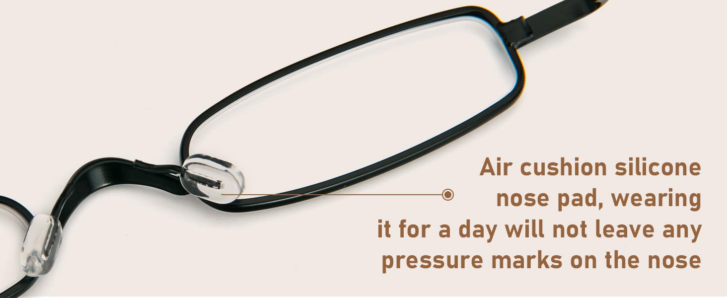 Small Reading Glasses Men Women 3 Pairs Slim Pocket Readers with Pen Clip Metal Case Spring Hinge 2.25