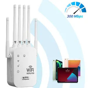 WiFi Signal Booster, 2.4GHz Long Range Extender, 5000 Sq. Ft Coverage, Dual Working Mode for Smart Home, Living Room & Bedroom