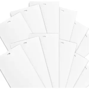 White Vertical Replacement Blinds Slats for Sliding Door Window Patio, 12 Pack
