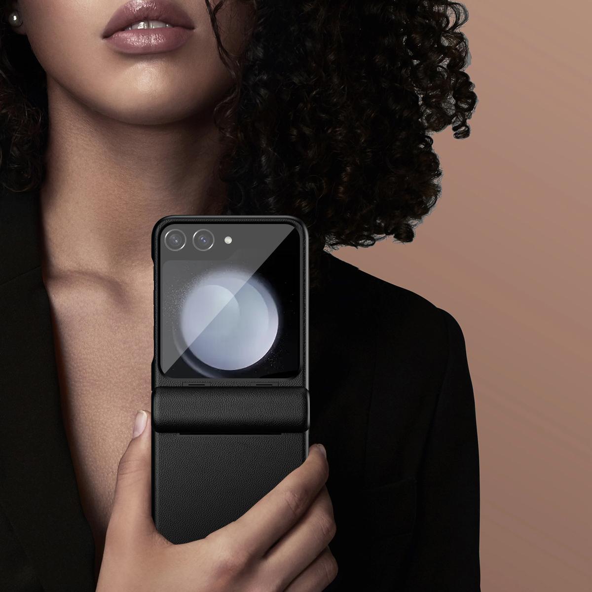 Solid Color Phone Case with Hinge Protector, Full Body Shockproof Phone Protective Cover, Phone Accessories Compatible with Samsung Galaxy Z Flip 3/4/5/6, Casing