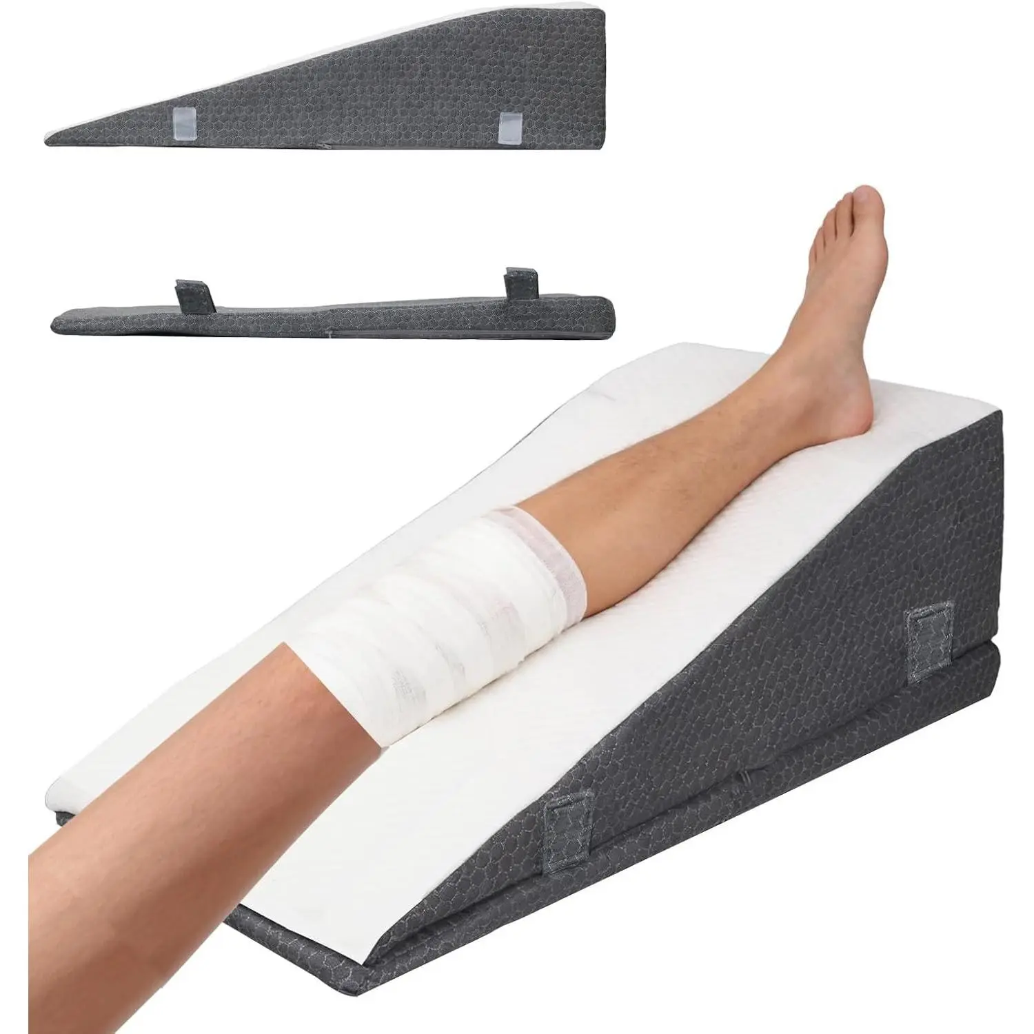 Elevation Pillow Wedge for After  - Adjustable  & Ankle Support,   ,   and  Circulation,   Cover, High-Density