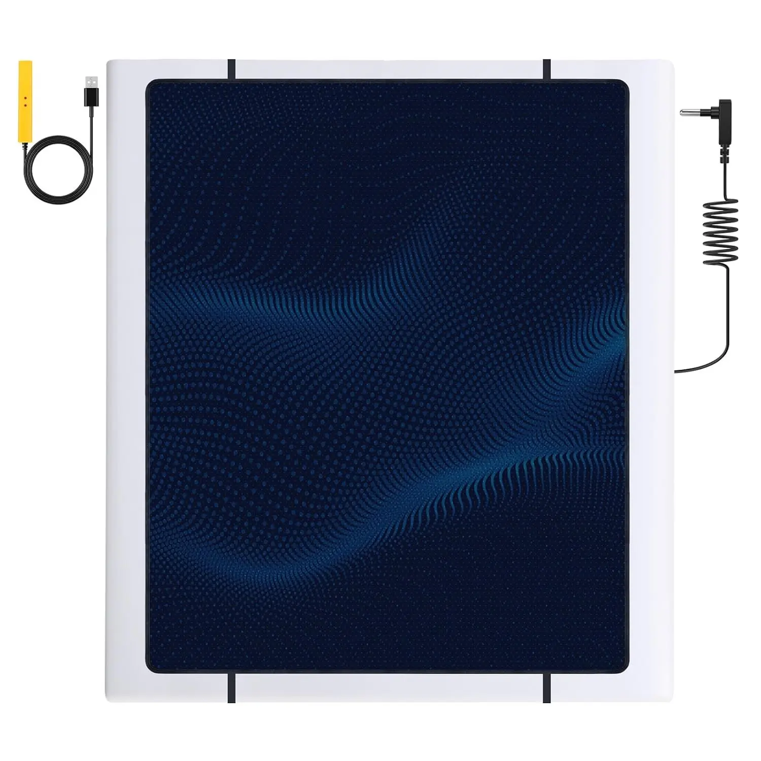 Grounding Mat for Bed, Grounding Pad for Sleeping, Improves Sleep, with Static Grounding Cord and Test Pen (Black, 71.3 x 54 inch)