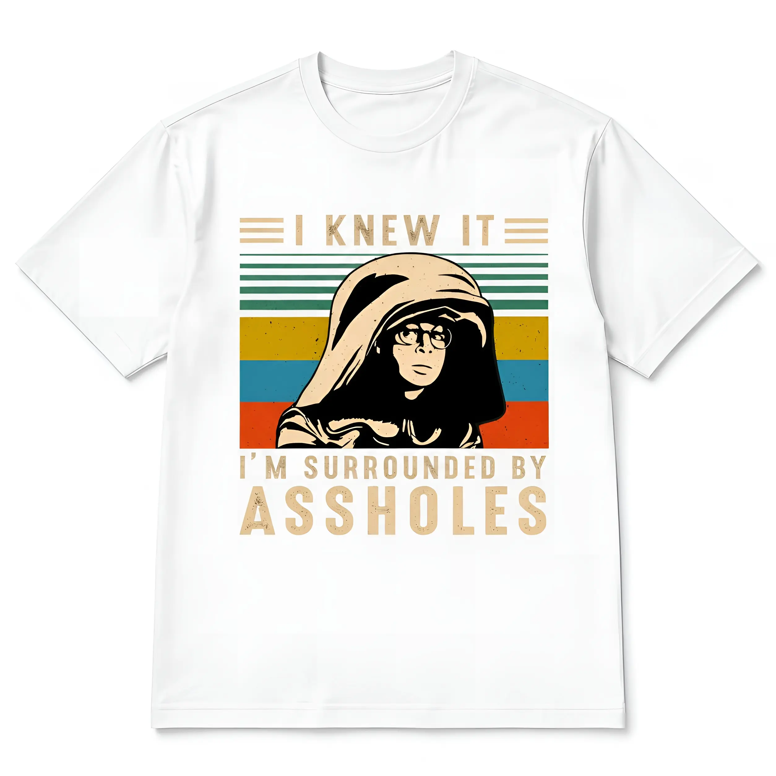 I Knew It I'm Surrounded T Shirt Dark Helmet Spaceballs Inspired Movie T-Shirt, Unisex Graphic Tee