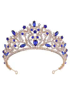 European Baroque Tiara Alloy Rhinestone Jewelry Bridal Crown Wedding Headpiece