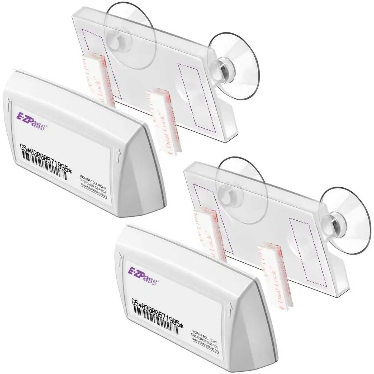 Thermoplastic EZ Pass Mount for Windshield, Easy-to-Install & Remove Toll Transponder Holder for Major US States, Ideal for Commuters for Toll Travel (Compatible with Ipass, Snappass), Easy To Remove