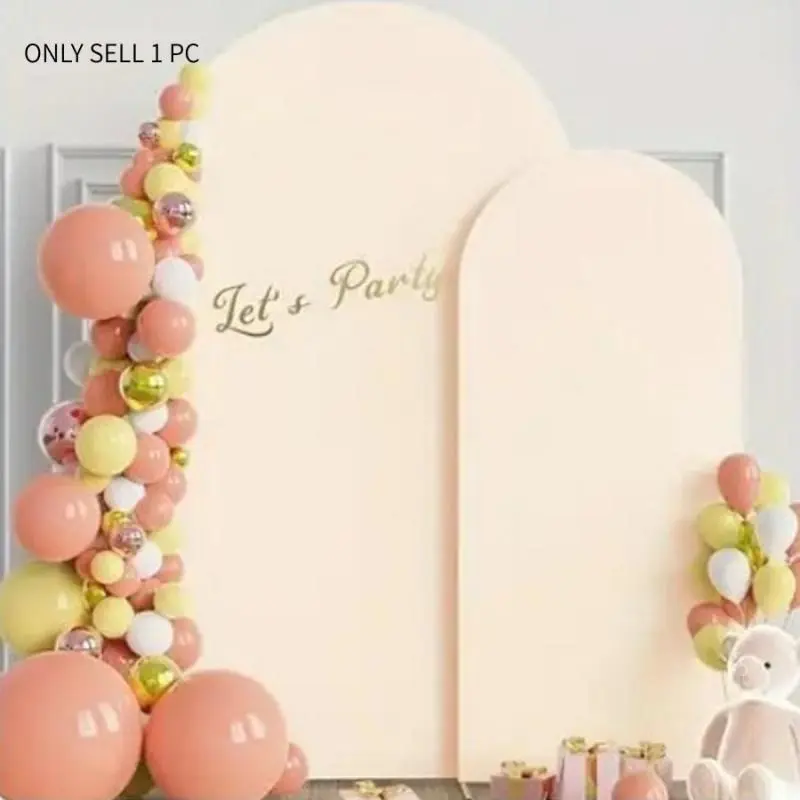 Elastic Arch Cover for Wedding, Half Round Backdrop Cover for Birthday Party, Semi-Circle Wall Decor Cloth, Wedding Party Decorations