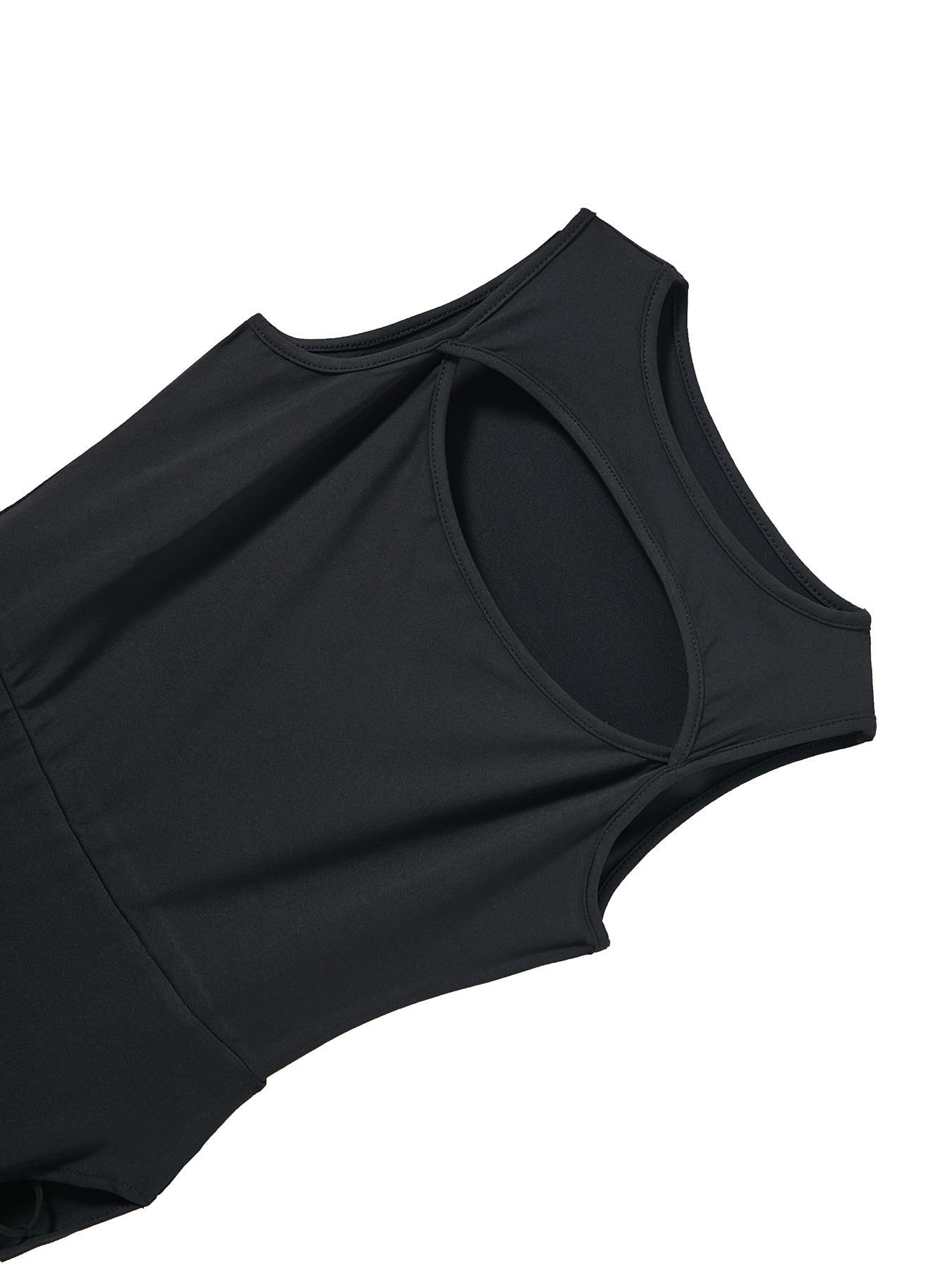 Women's Plain Cut Out Lace Up Tank Dress, Punk Style Split Thigh Maxi Dress for Nightclub Music Festival, Ladies Clothes for All Seasons, Birthday Dresses 2024, Dresses for Women Valentine's Day, gift