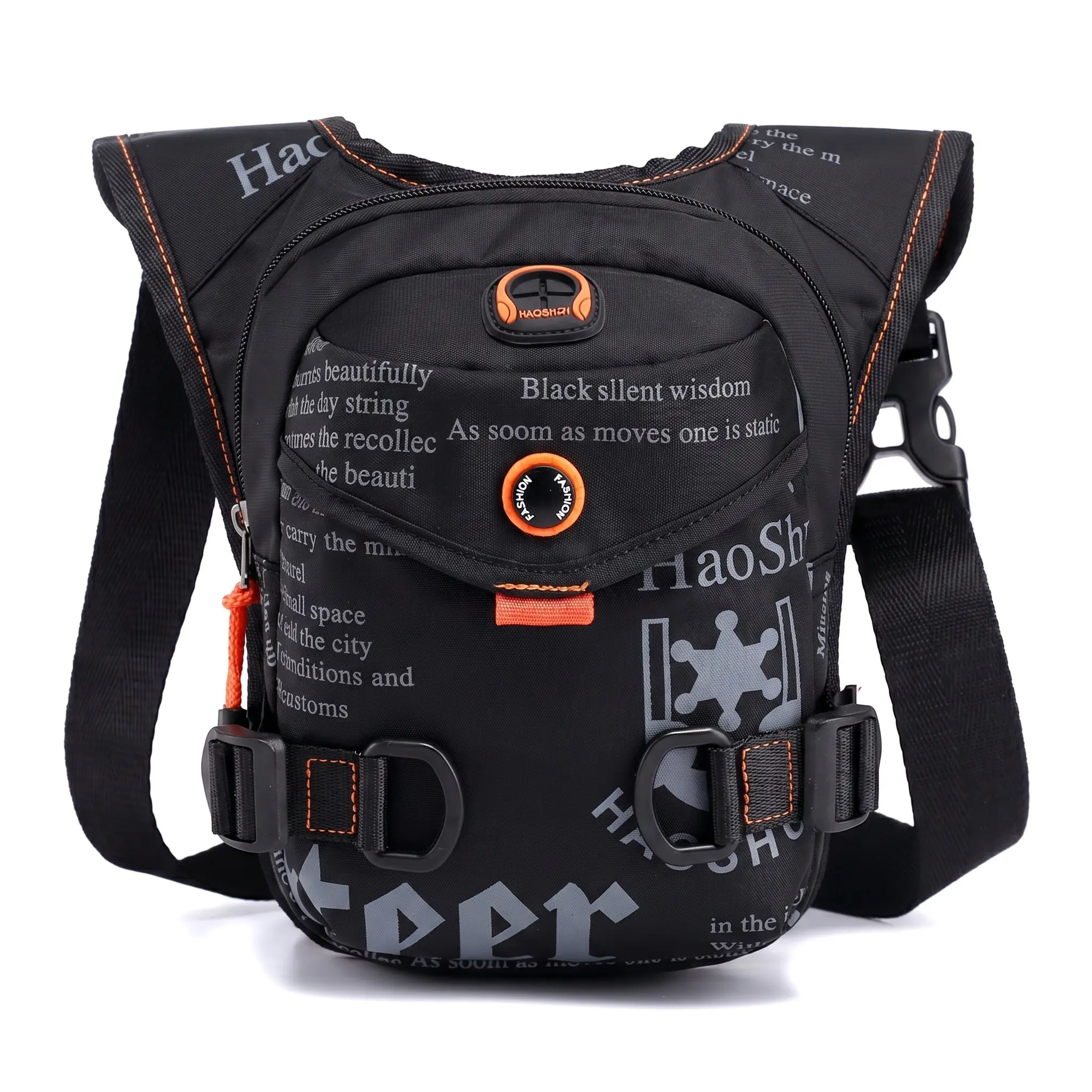 Outdoor Cycling Leg Bag Waterproof Nylon Chest Bag For Men Crossbody Waist Bag Portable Casual Travel Everyday Essential