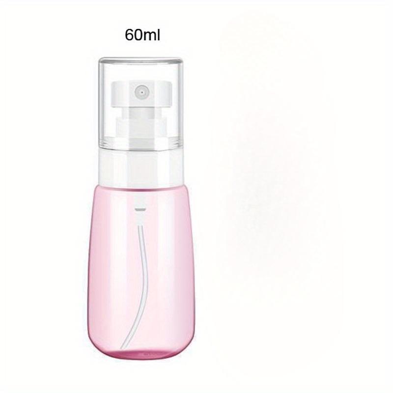 1Pc Portable Fine Mist Spray Bottles - 2.03oz/1.01oz Travel Size, Hypoallergenic Clear Perfume & Lotion Dispenser with Pump, Facial Tools
