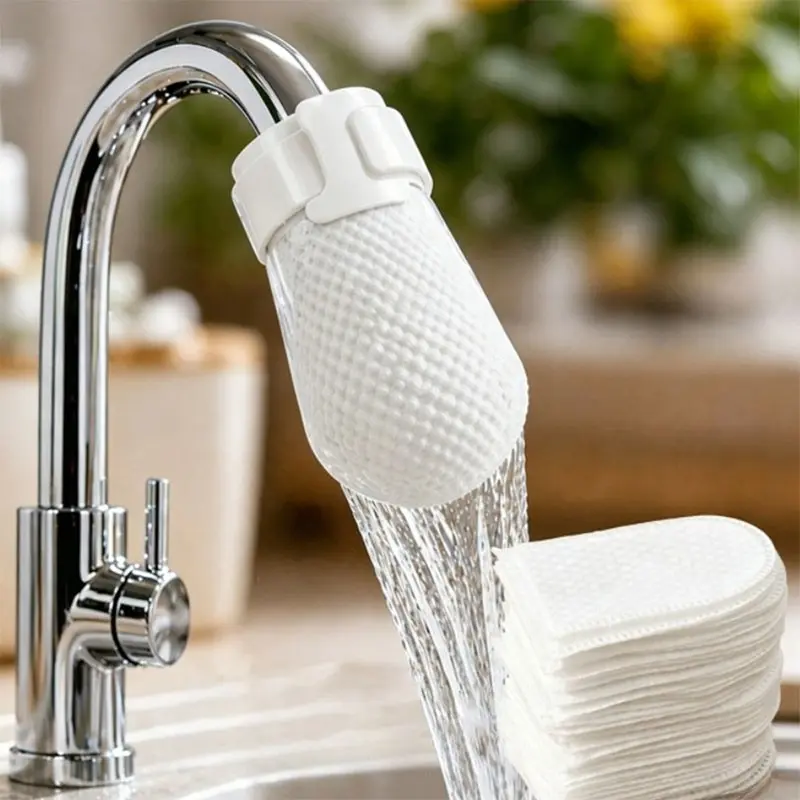 High-Density Non-Woven Water Filter Cartridge, Kitchen & Bathroom Universal Tap Filter, Easy Installation, Removes Rust, Mud, Dirt, Includes Tie Strap