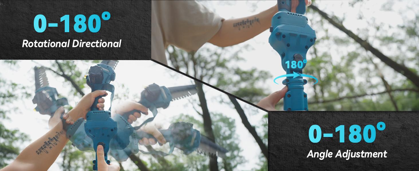 Seesii 4-in-1 Pole Saw & Pruning Shears Combo Kit, 6 Inch Mini Chainsaw for Tree Trimming, Battery Powered Chain Saw with Extension Pole, Tree Trimmer Limb Branch Cutter Pruner CP600 #TikTokShopBlackFriday