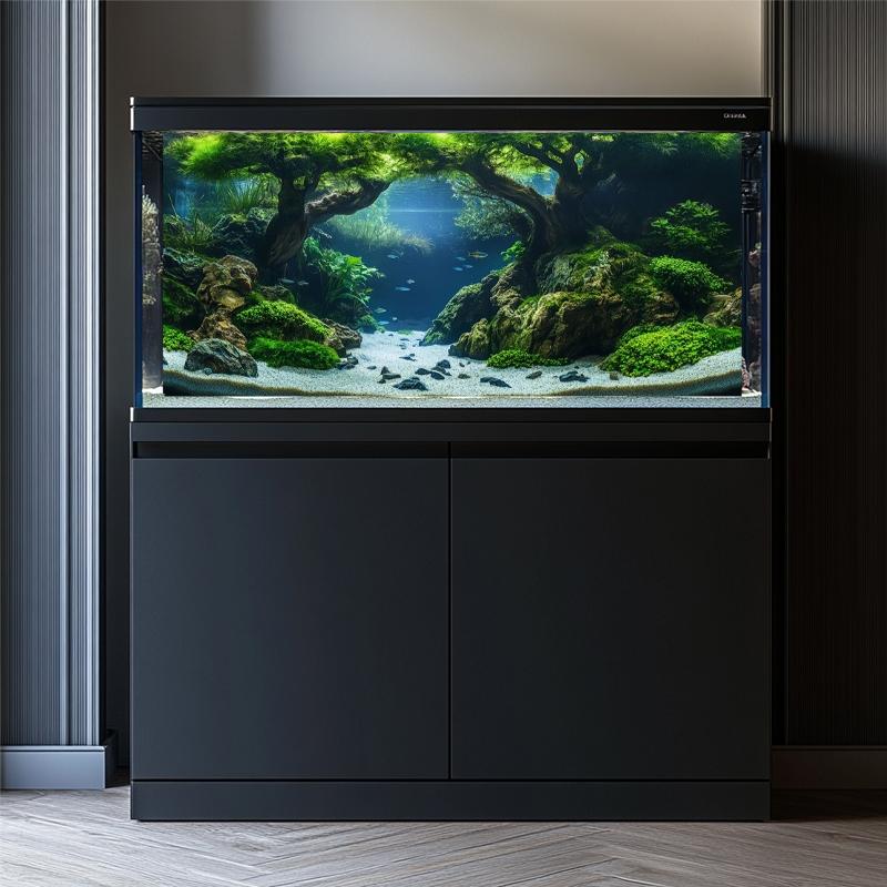 Fish tank, high-definition printing, three-dimensional design, simulation of natural waters, coral reef underwater world, deep sea blue, river ecological theme background painting, Aquarium Decor, PVC material directly attached