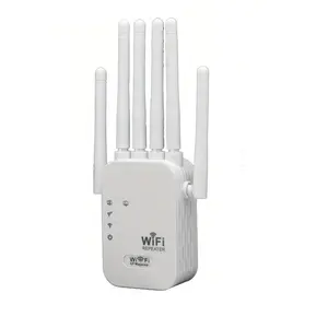 Wireless Network Extender 1200mbps Dual Band Signal Booster, Covers 8,000 Sq Ft, Supports 45 Devices, Home Repeater with Ethernet Port