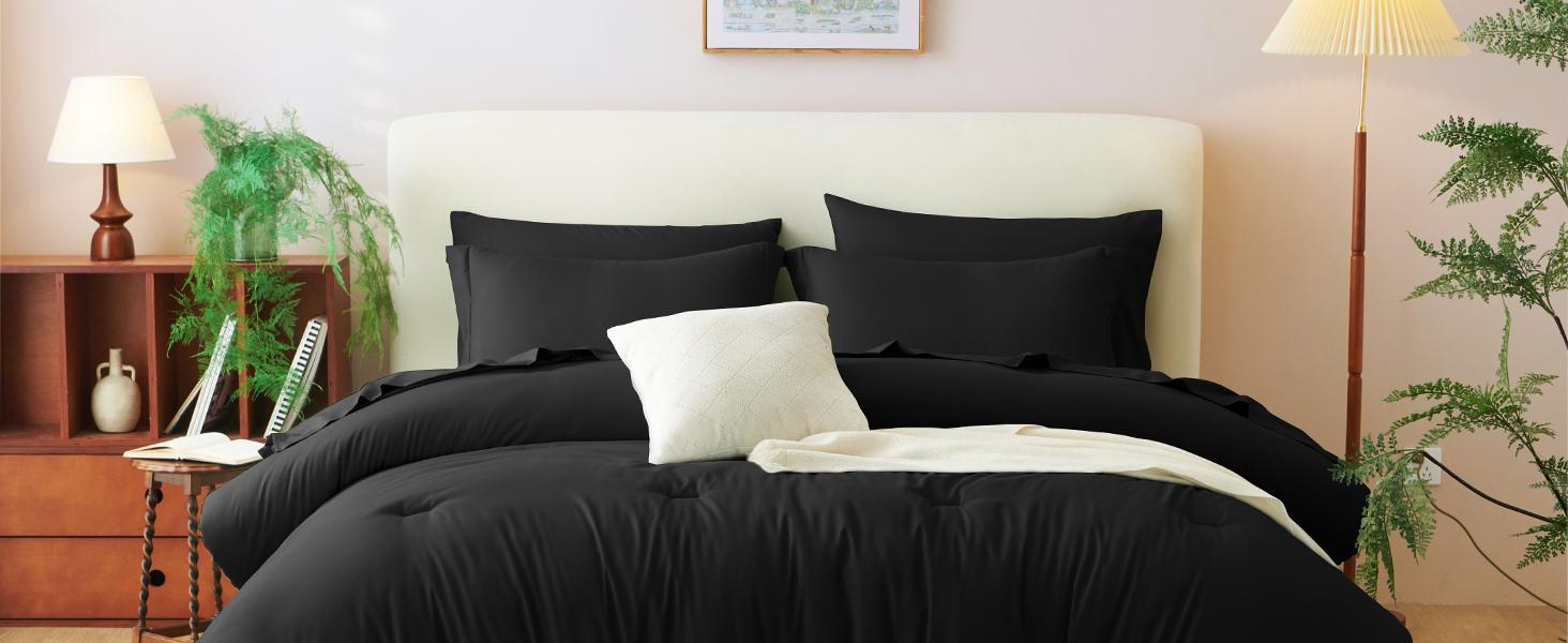 Full Comforter Set Burnt Orange, 7 Pieces Bed in a Bag Terracotta Comforter Set with Sheets, All Season Boho7PC Bed Sets with Comforter, Fitted Sheet, Flat Sheet, Pillow Shams and Pillowcases