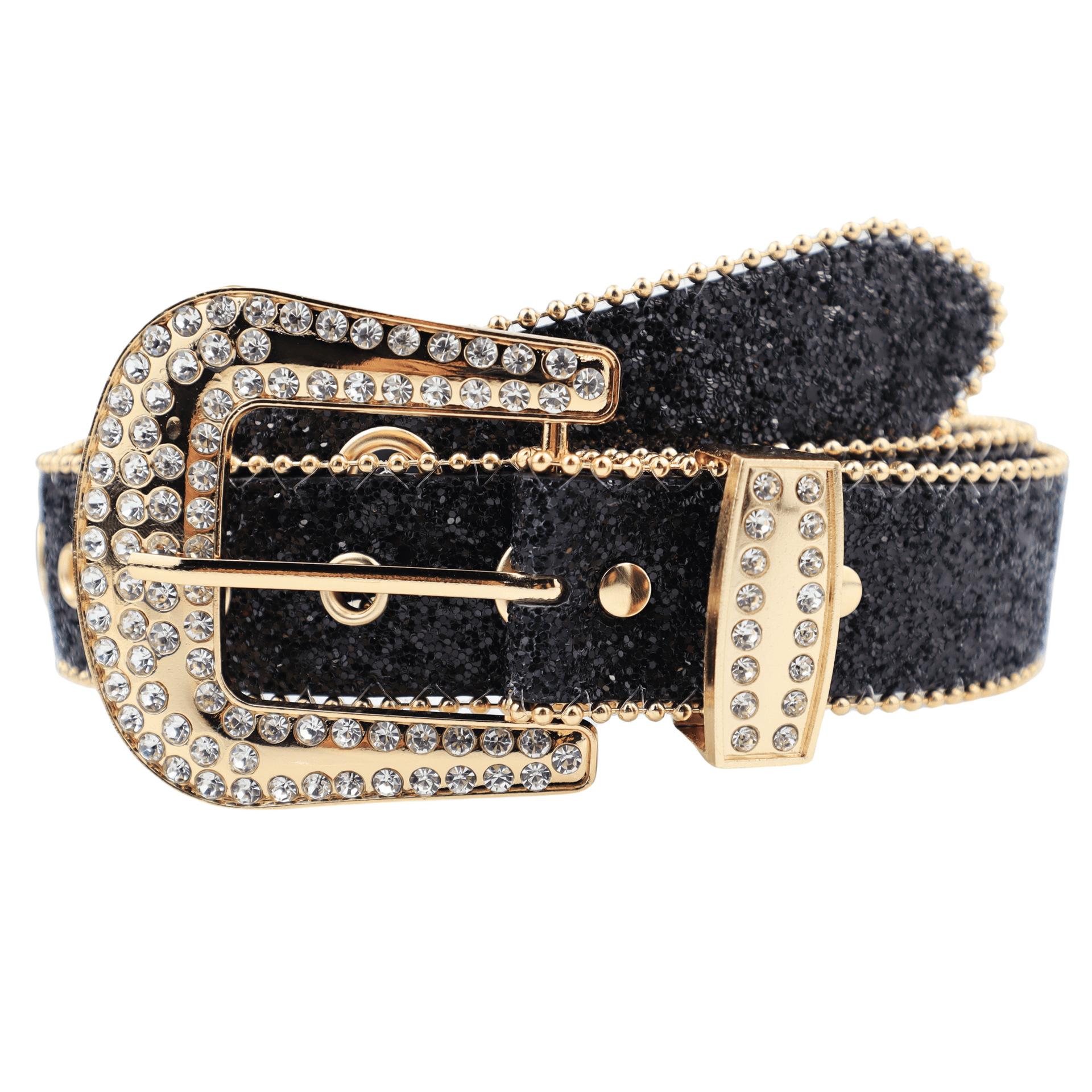 Cross-border rhinestone belt for women, ins-style wide waist belt, fashionable and unique sequin European and American decorative versatile jeans belt