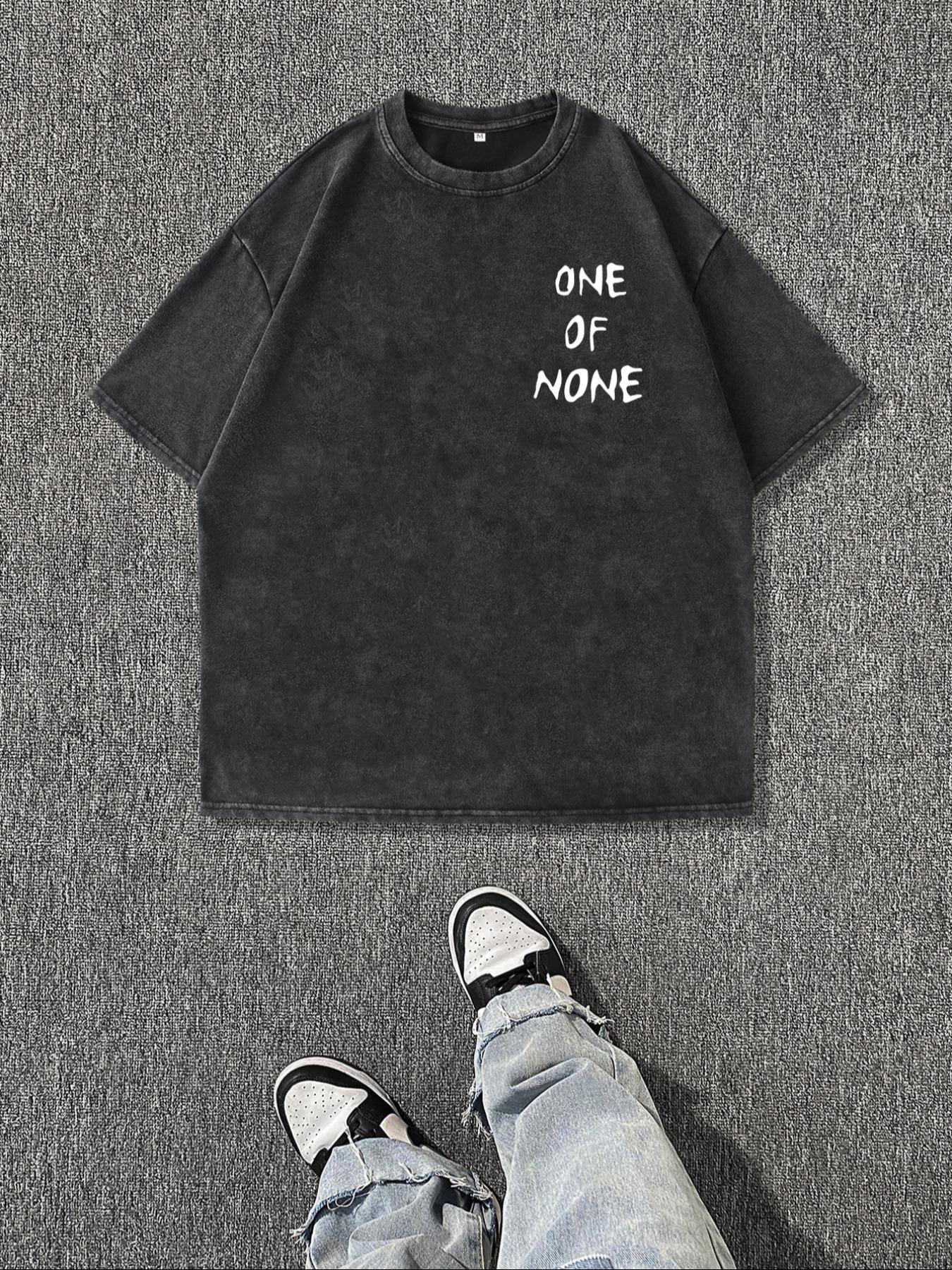 Men's Vintage Dice Print Round Neck Tee, Regular Fit Casual Short Sleeve T-shirt for Summer, Men's Top for Daily Wear