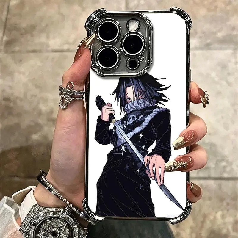 Cartoon Hunter x Hunter Feitan Portor TPU Phone Case - Colorful Personalized Plating, Protective Full Coverage Anti-Fall Accessory for iPhone 11-17 Series (11,12,13,14,15 Plus,16,16E,17 Pro Max,17E,Air), Accessories, Resistance