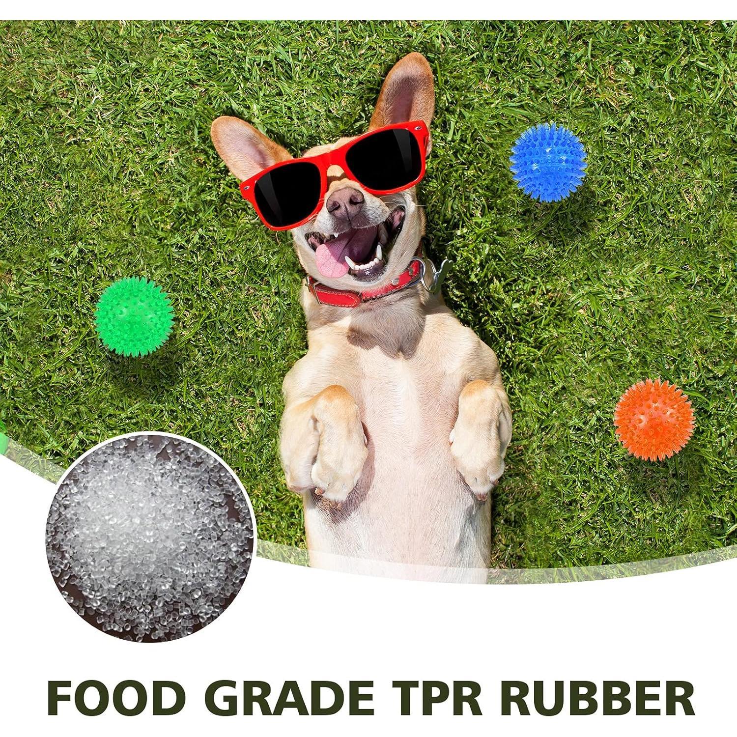 Balls, 3-Pack Squeaky, Floating, Spiky, Interactive Fetch,  for Small Medium and Large Dogs, , 2.5/3.5in