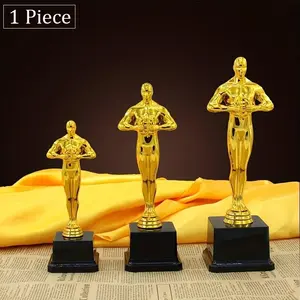 1 PC Trophy Statue, Plastic Award Cup, Party Decoration, Thank You Gift, Ideal for Events and Celebrations, Durable Design