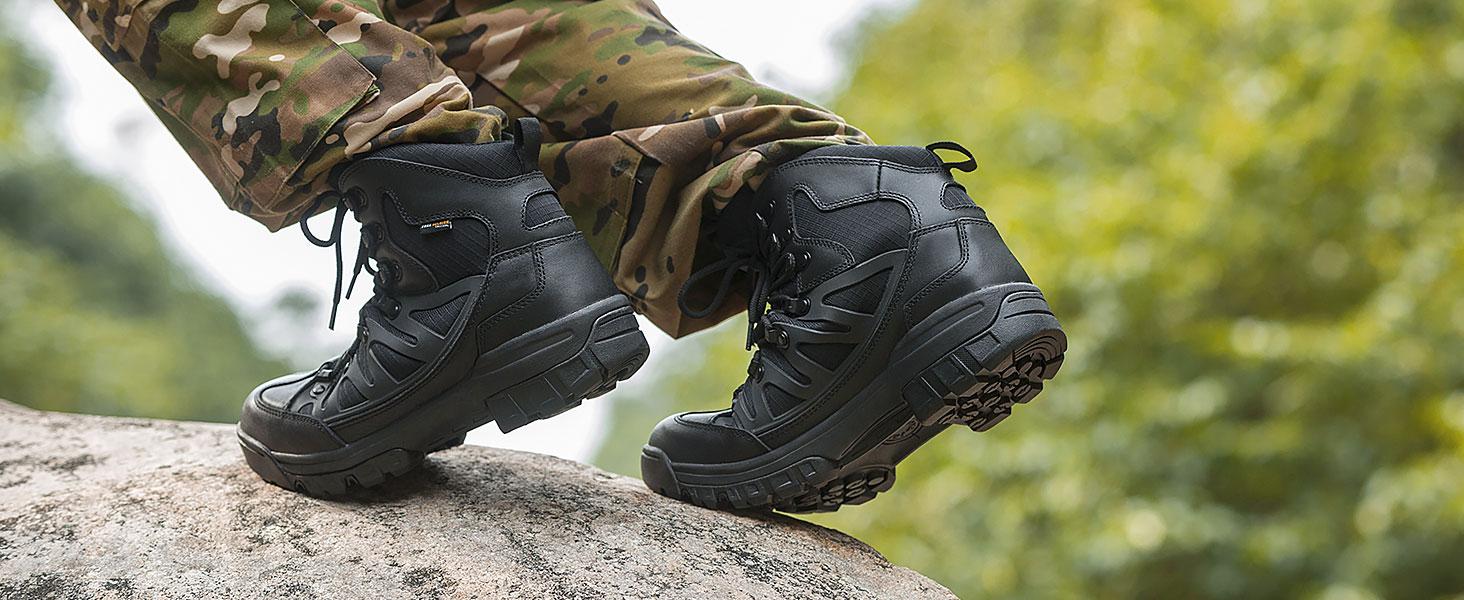 FREE SOLDIER Men's Waterproof Tactical Hiking Boots Military Work Boots Combat Boots FREE SOLDIER Men's Waterproof Tactical Hiking Boots Military Work Boots Combat Boots