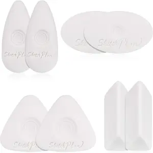Cube Erasers with Grip Different Shape Vinyl White Eraser for Art Drawing Writing Sketching (8)