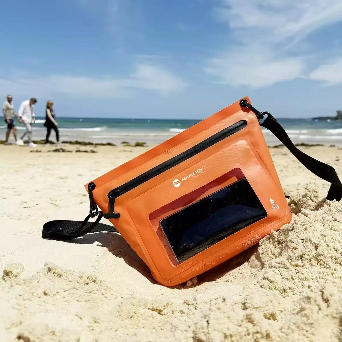 1 Pack Touchscreen Sensitive Waterproof Dry Waist Bag with Adjustable Strap, Waterproof Fanny Pouch to Protect Phone & Valuables for Swimming, Kayaking, Boating, Fishing, Beach & Snorkeling Diving, Boating Accessory, Dry Bags Waterproof