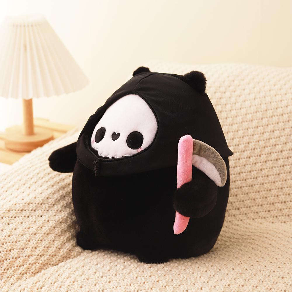 Cute Halloween Presents Plushies Cat Cosplay Death Doctor Witch Soft Toys Kawaii Black Cats Stuffed Plush Toy Party Decor