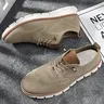 Men's Business Low Top Minimalist Sneakers, Casual Trainer Breathable Comfortable Formal Shoes, Fashionable Lightweight Shoes for Daily Wear #GLOBAL PICKS