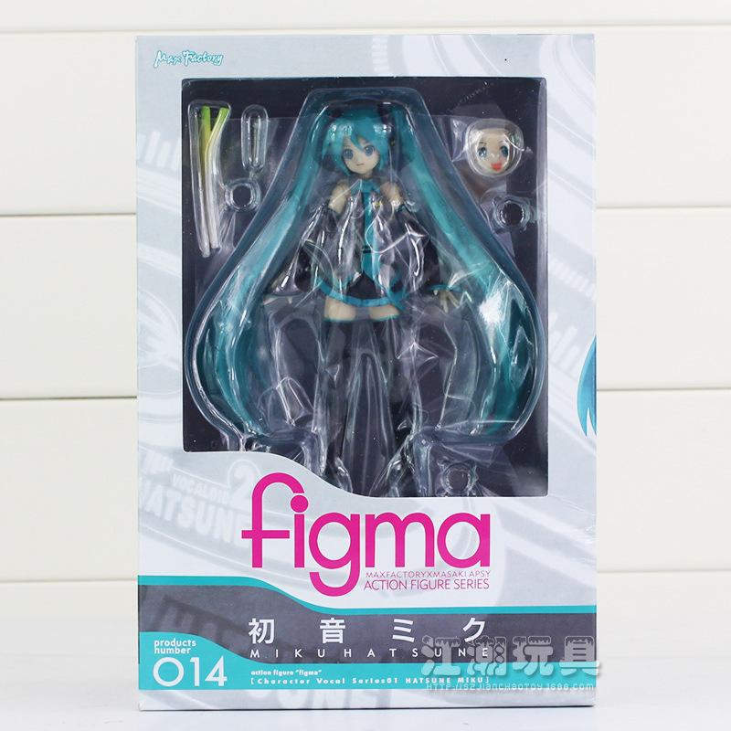 Anime FIGMA Hatsune Action Figures Movable Joints Contain The Props Desktop Decoration Collection PVC Model Toys