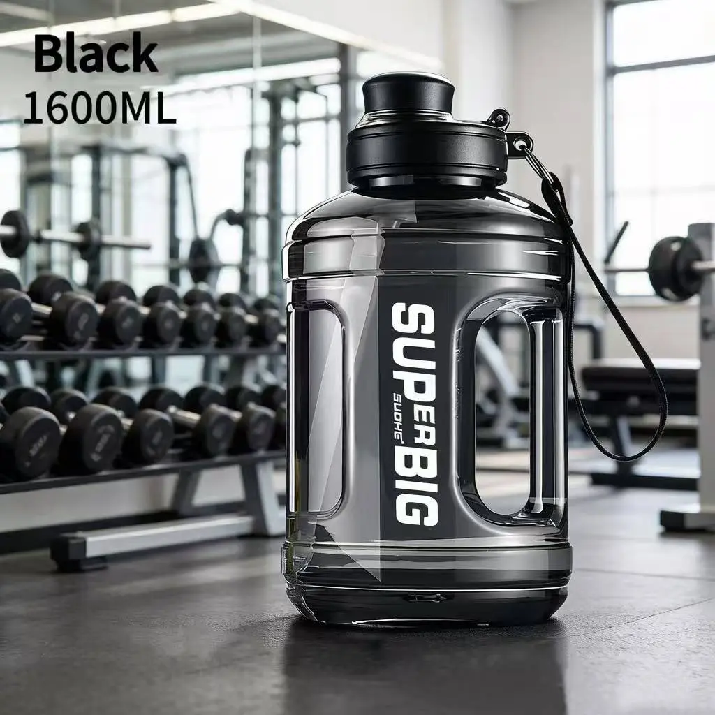 Large Capacity Sports Water Bottle, Workout Water Bottle, Running Water Bottle, Hiking Water Bottle, Drop-Resistant Leak-Proof with Straw, Ideal for Various Scenes, Durable and Convenient Design, Refillable Bottle