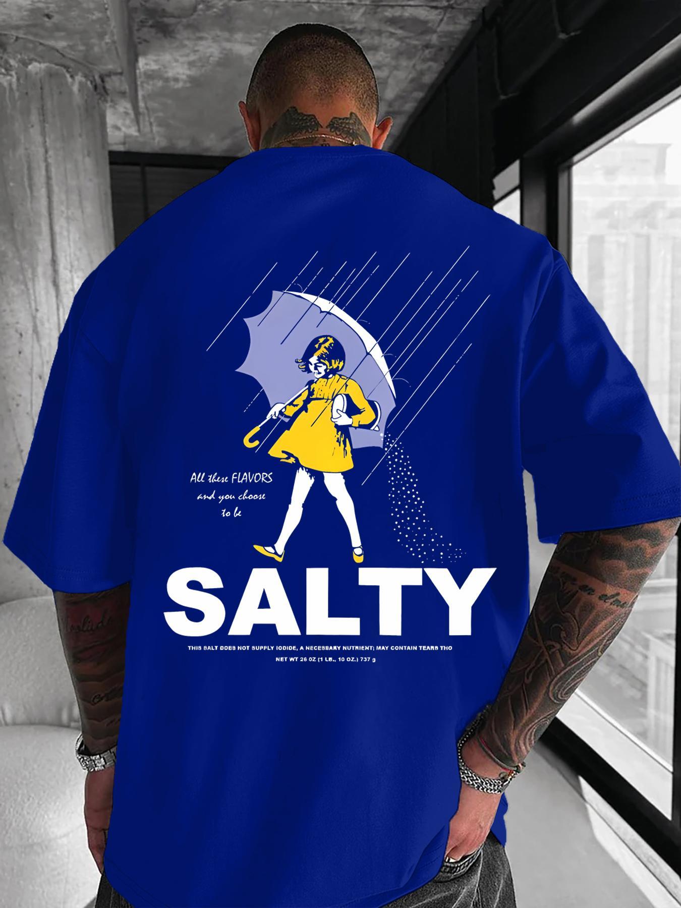 Men's Graphic Print Round Neck Tee, Casual Graphic Design Loose Casual Comfy Short Sleeve T-shirt for Summer, Men's Top for Daily Wear