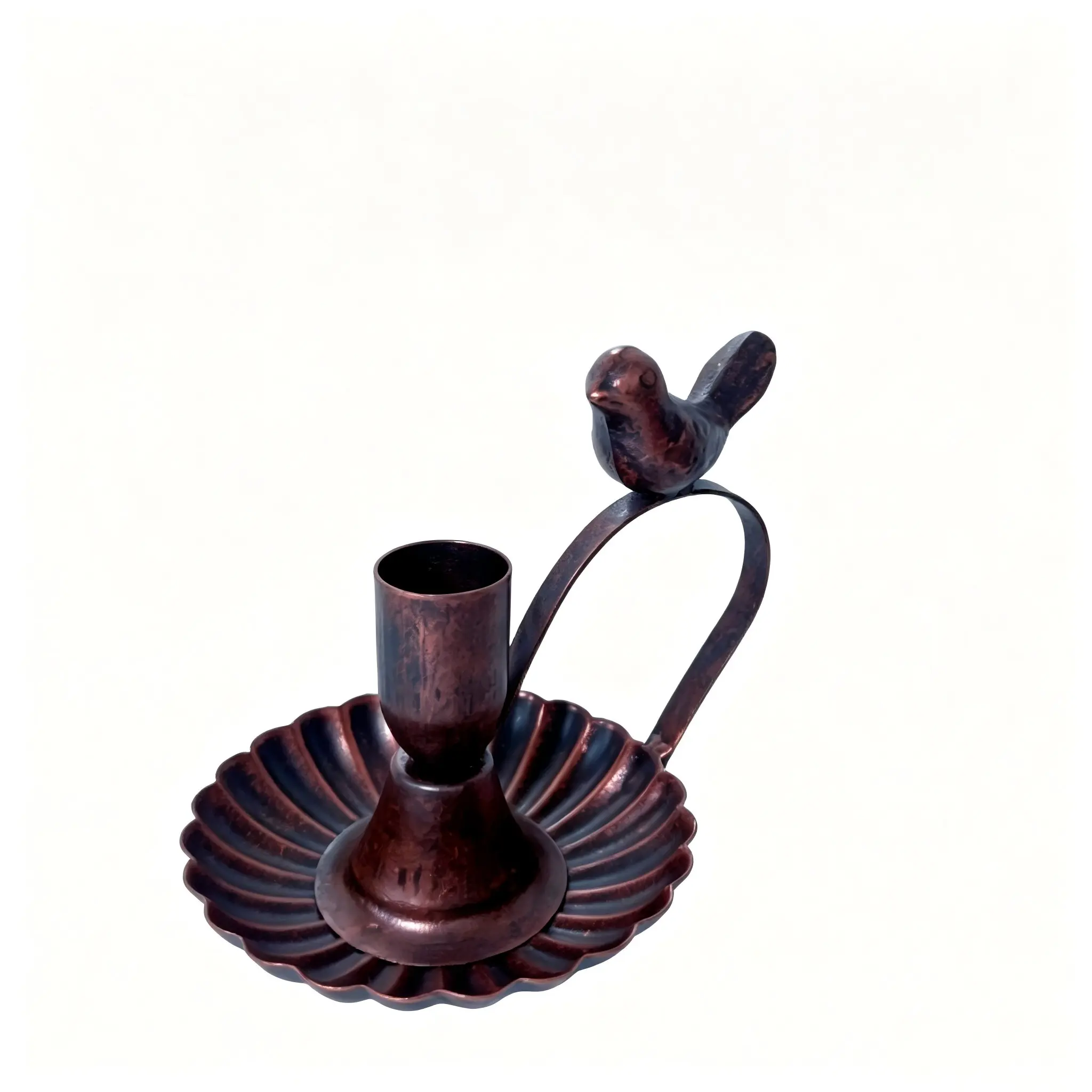 Vintage Bronze Bird Candle Holder, Nordic Style Home Decor, Living Room Dining Table Decoration, Atmosphere Photo Prop, Vintage Candle Stand