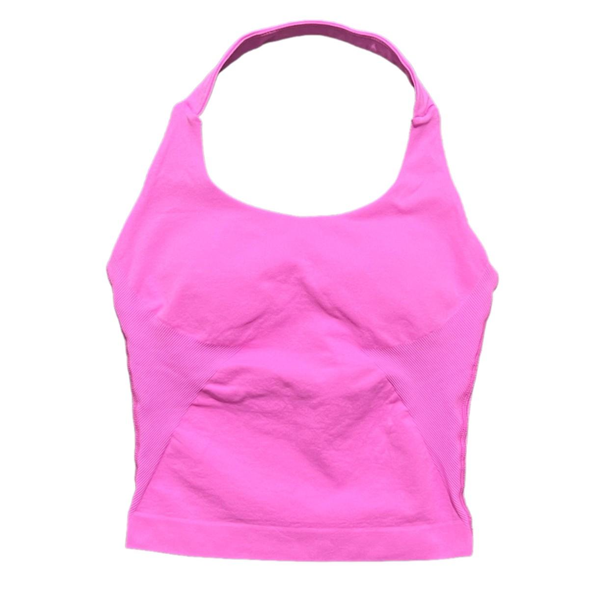 (With Logo) DFYFN  Gym Sports Top Women Seamless Yoga Tank Longline Strappy Top Open Back Bra Sportswear Gym Clothing Running Workout Halter tracksuits men wrestling suits Women's Bandeau Bikini and Maxi Dress Set Breathable Camouflage Training