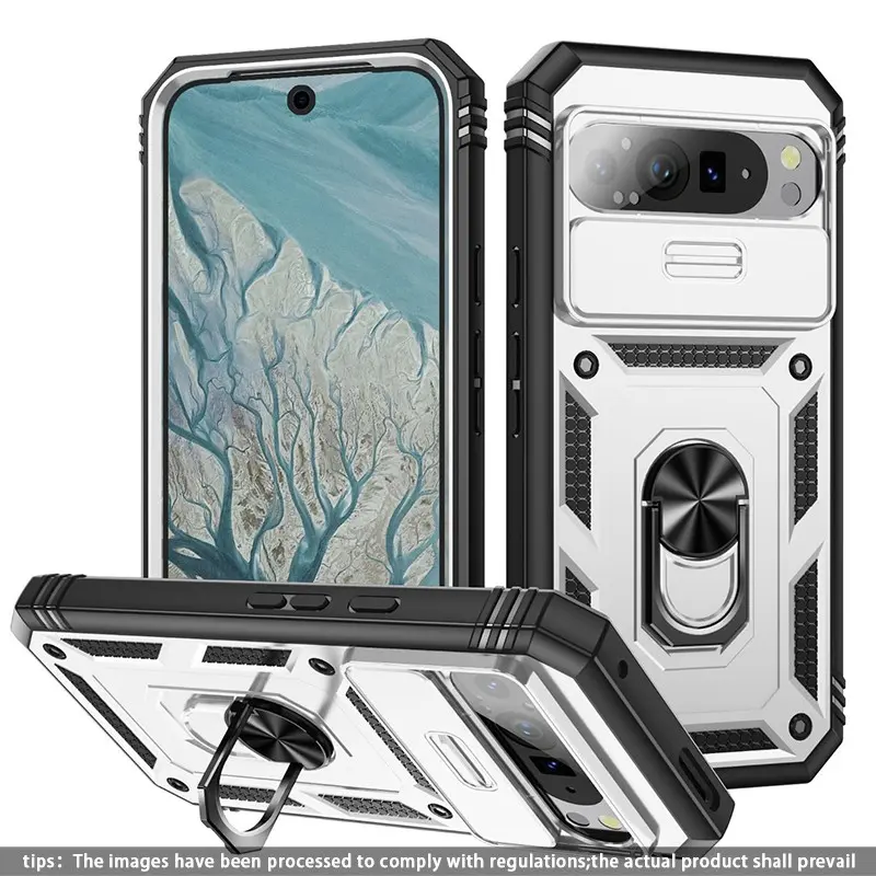 Anti-Drop, Shockproof, Durable Phone Case with Stand, Casing, Mobile Phone Accessories, Compatible with Google Pixel 9, Pixel 8, Pixel 7, Pixel 6, Protective Cover for Smartphone