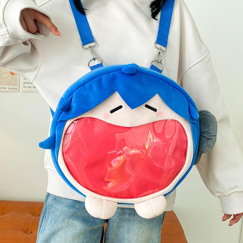 Y2k Japanese Cartoon Plush Backpack Kawaii Harajuku Anime Ita Bag Student Schoolbag Women Shoulder Bag New Girl Cosplay Knapsack