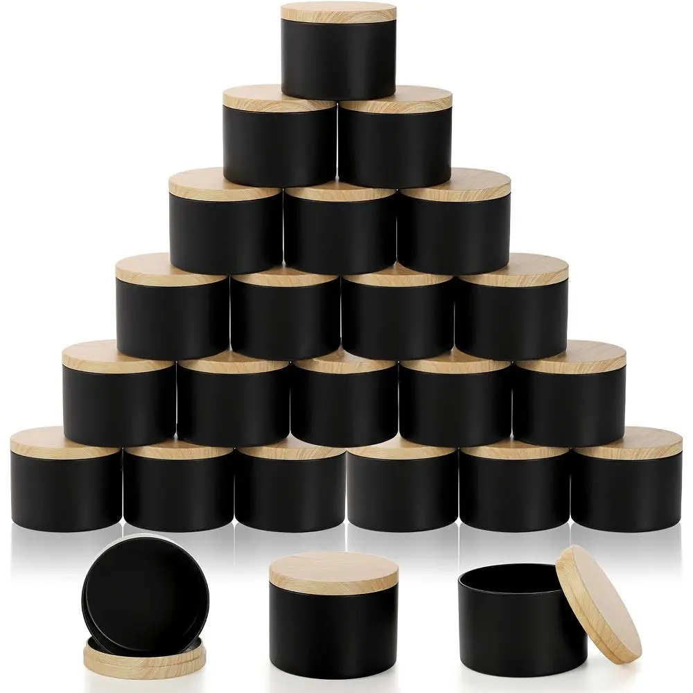 12-Pack Candle Jars – Airtight Seal to Prevent Flavor Mixing Cans Storage Jar Containers