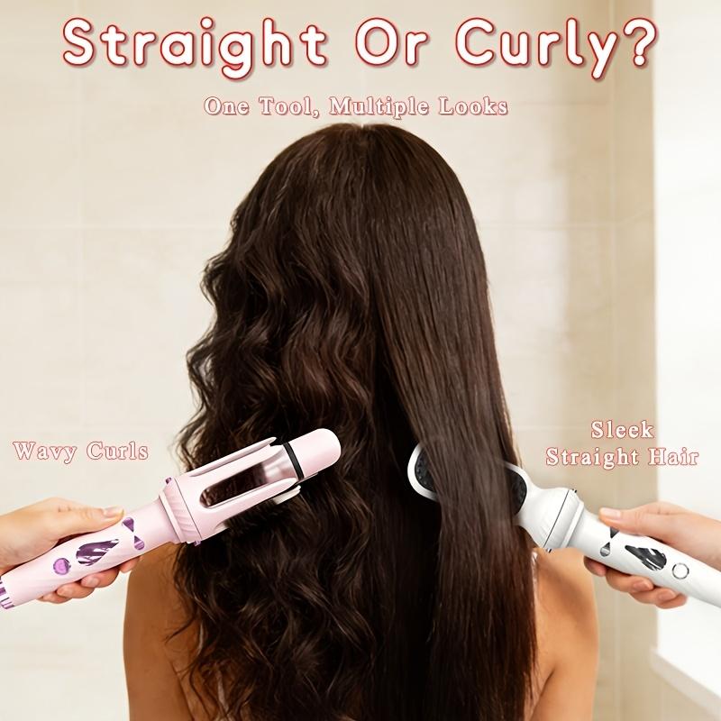 5-In-1 Hair Styler Set with Interchangeable Curling Wand & Straightening Brush, Multi Barrel Curling Iron Kit for Waves, Curls & Volume, for All Hair Types